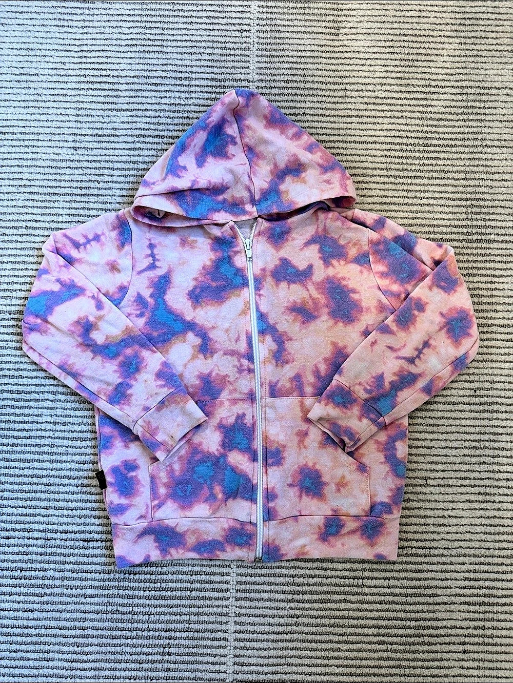 Pixielane Size 5 Tie-Dye Graphic Zip Hoodie